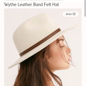 Free People Leather Band Hat
